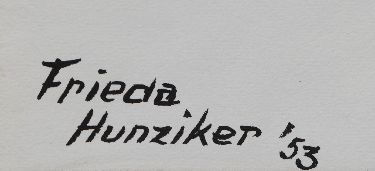 Frieda Hunziker signatures Organic composition