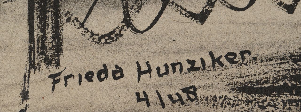 Frieda Hunziker signatures Study for 'Composition'