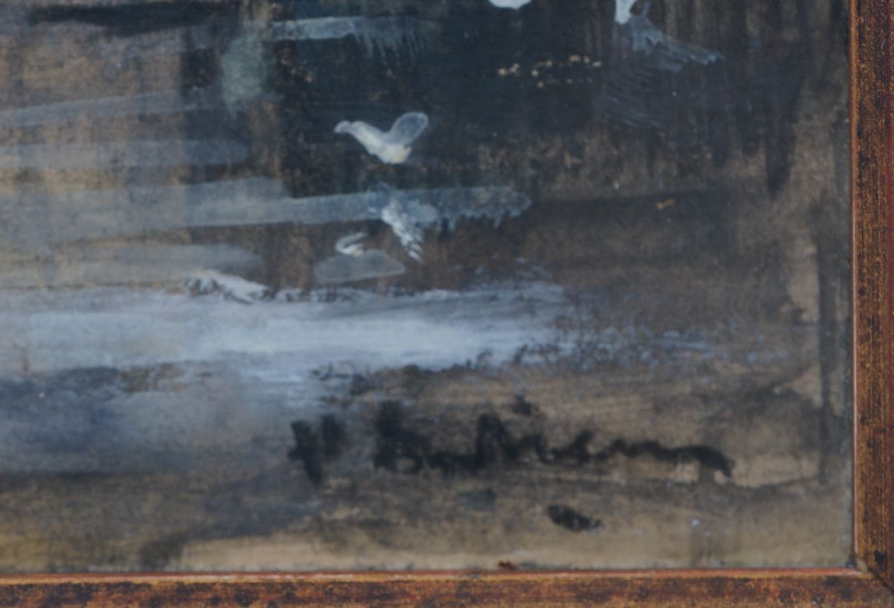 Floris Arntzenius signatures View of the backside of the Binnenhof, The Hague
