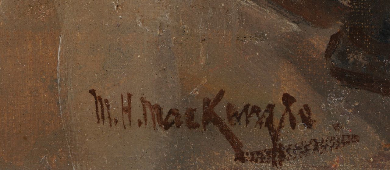 Marie Henri Mackenzie signatures Street in Montmartre
