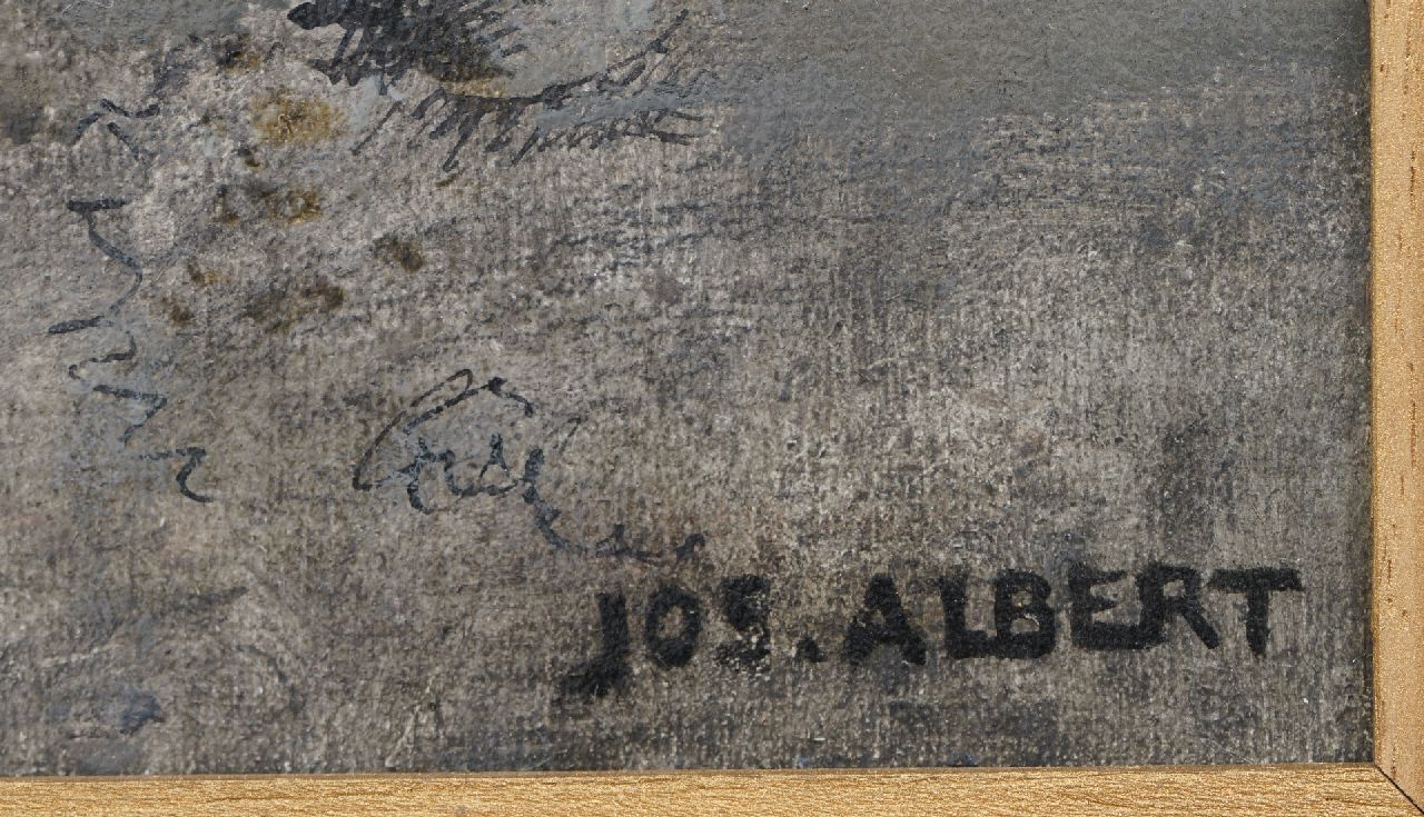 Jos Albert signatures Still life with sweets and marbles