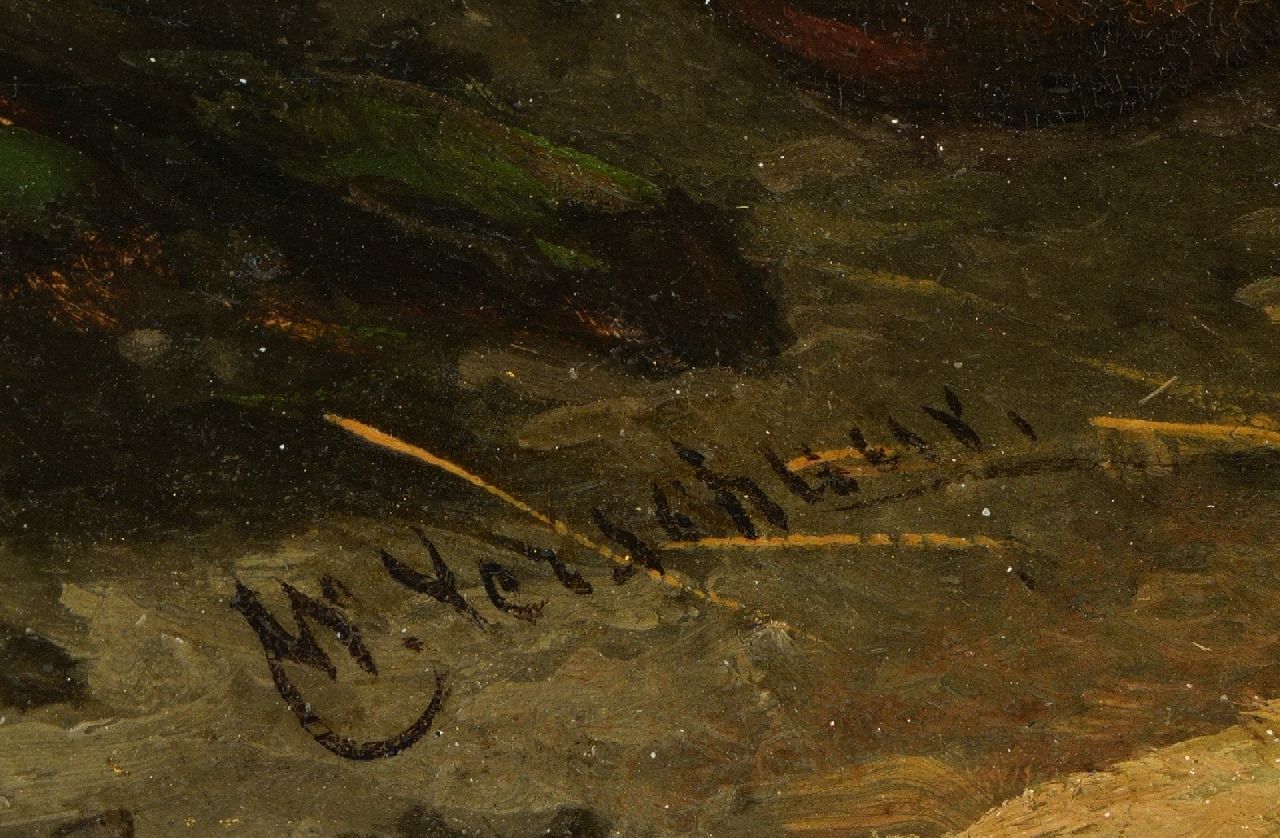 Wouterus Verschuur signatures Postilion with his horse