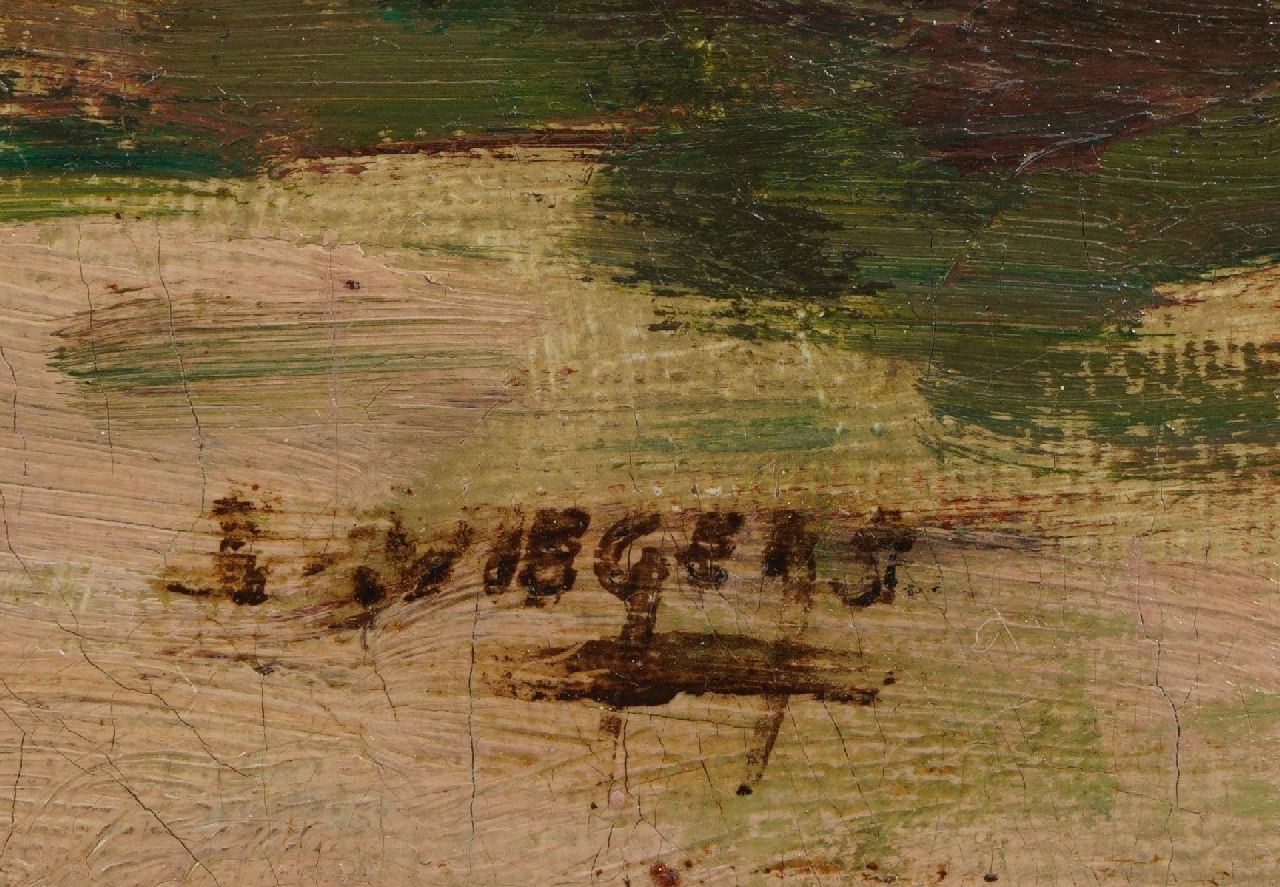 Ben Viegers signatures A farm and trees along a stream