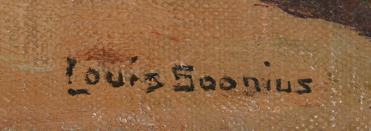 Louis Soonius signatures The grain mill 'Concordia' on the Molenstreet in Ede