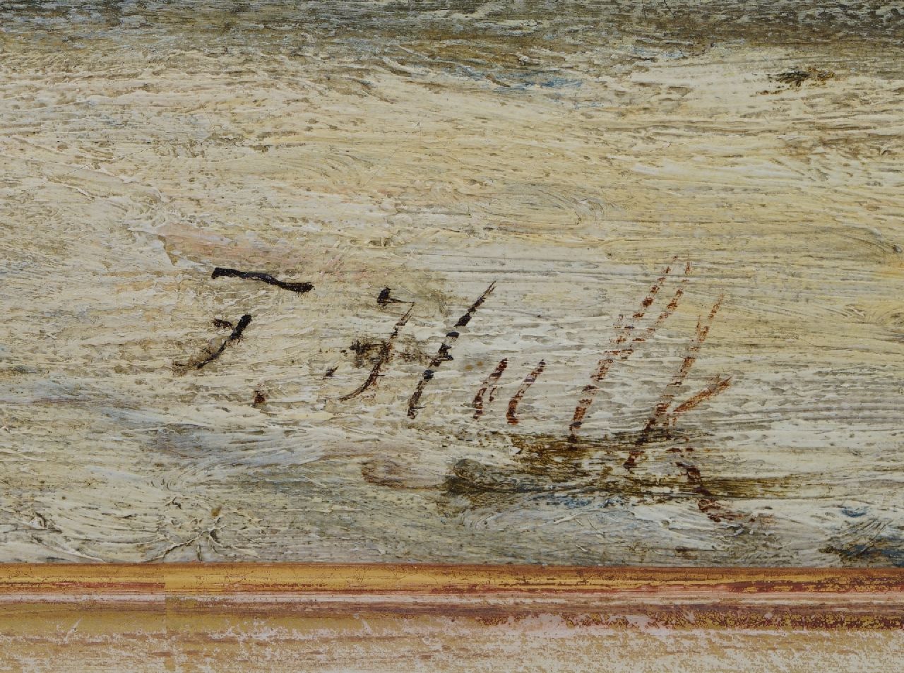 Johannes Frederik Hulk signatures Haarlem in winter