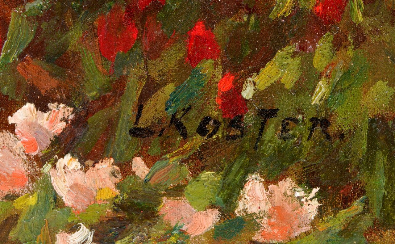 Anton Koster signatures Blooming tulip fields