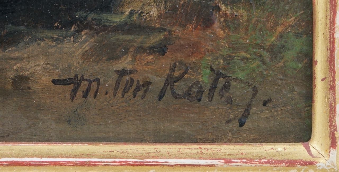 Mari ten Kate signatures A hen and chicks in the farmyard