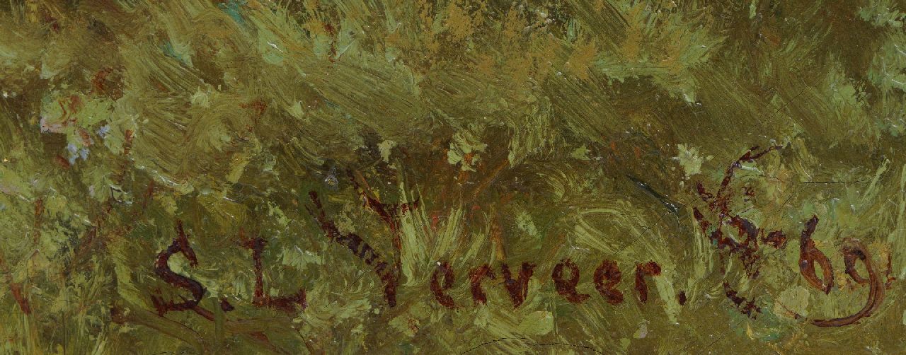 Salomon Verveer signatures View of Old Scheveningen from the dunes