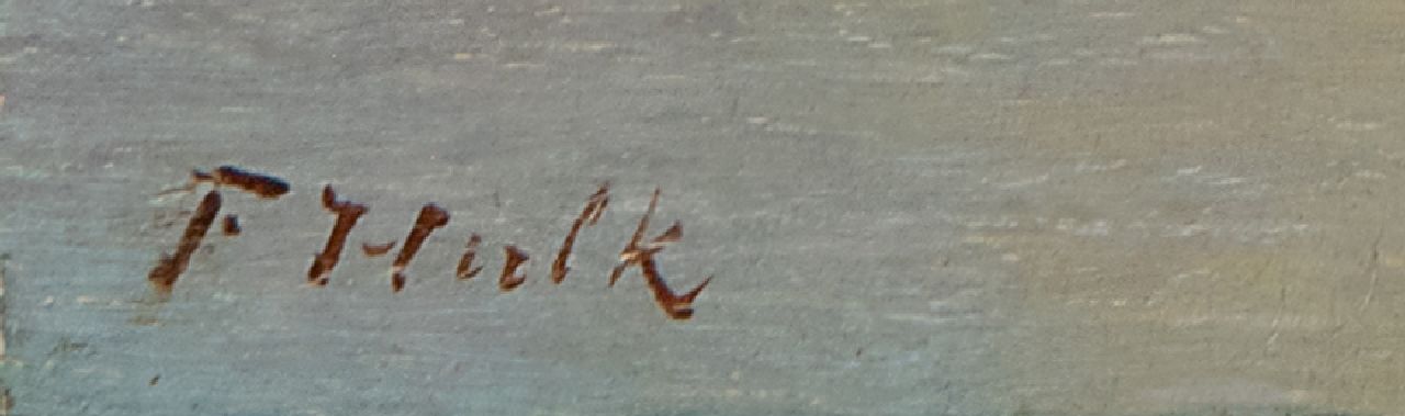 Johannes Frederik Hulk signatures A view in Antwerp