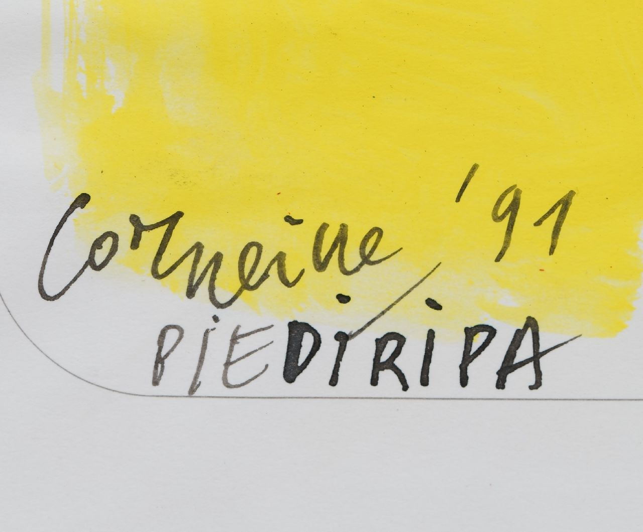Corneille signatures Viva Italia (for Nico Koster)