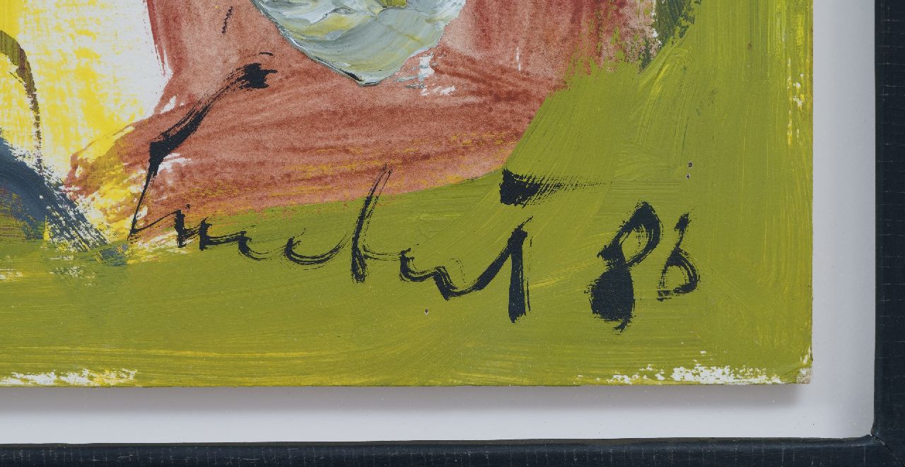 Lucebert signatures Without title (two figures)