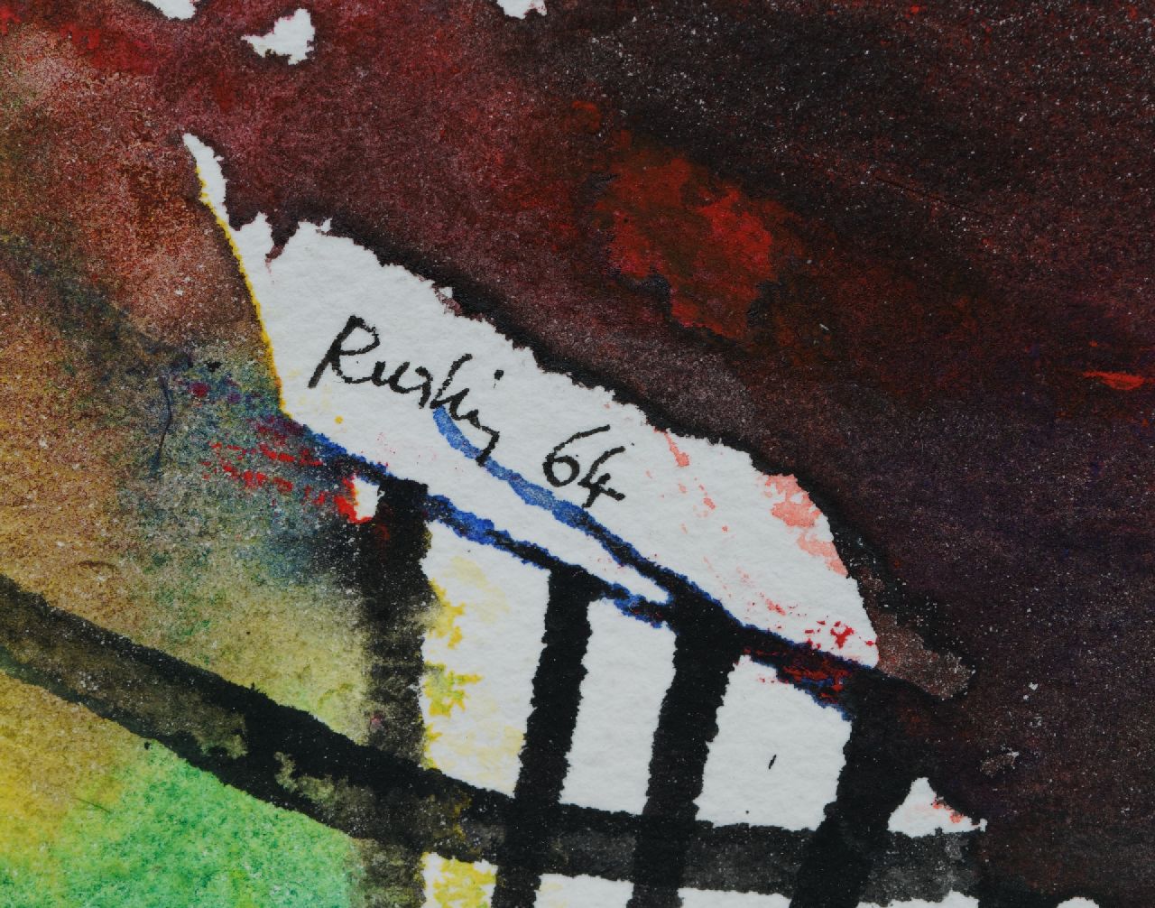 Jean Rustin signatures Untitled