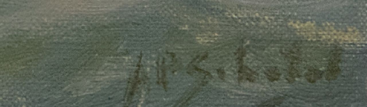 A.P. Schotel signatures Zomer op de Zuiderzee