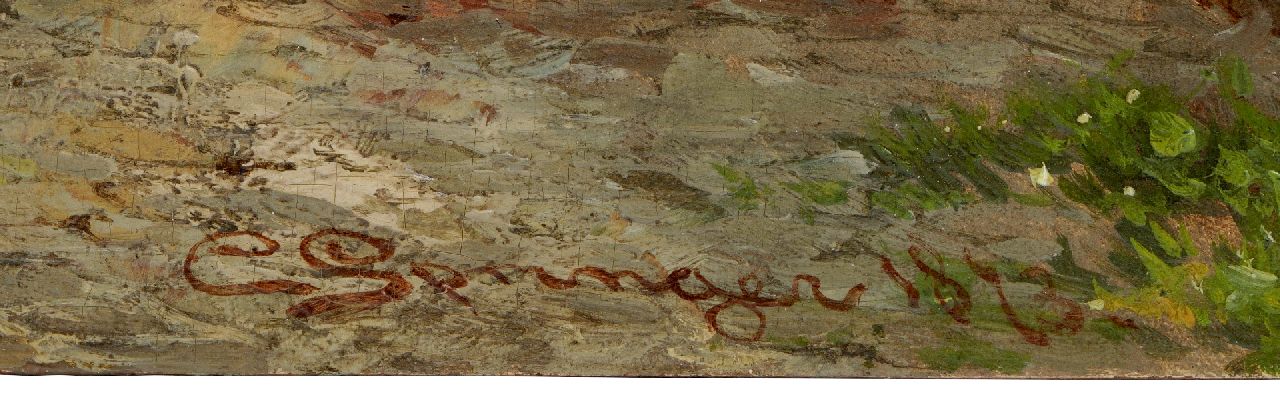 Cornelis Springer signatures Behind the Drie Banen, Enkhuizen