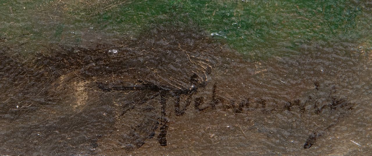 Johan Frederik Cornelis Scherrewitz signatures Harvesting the hay