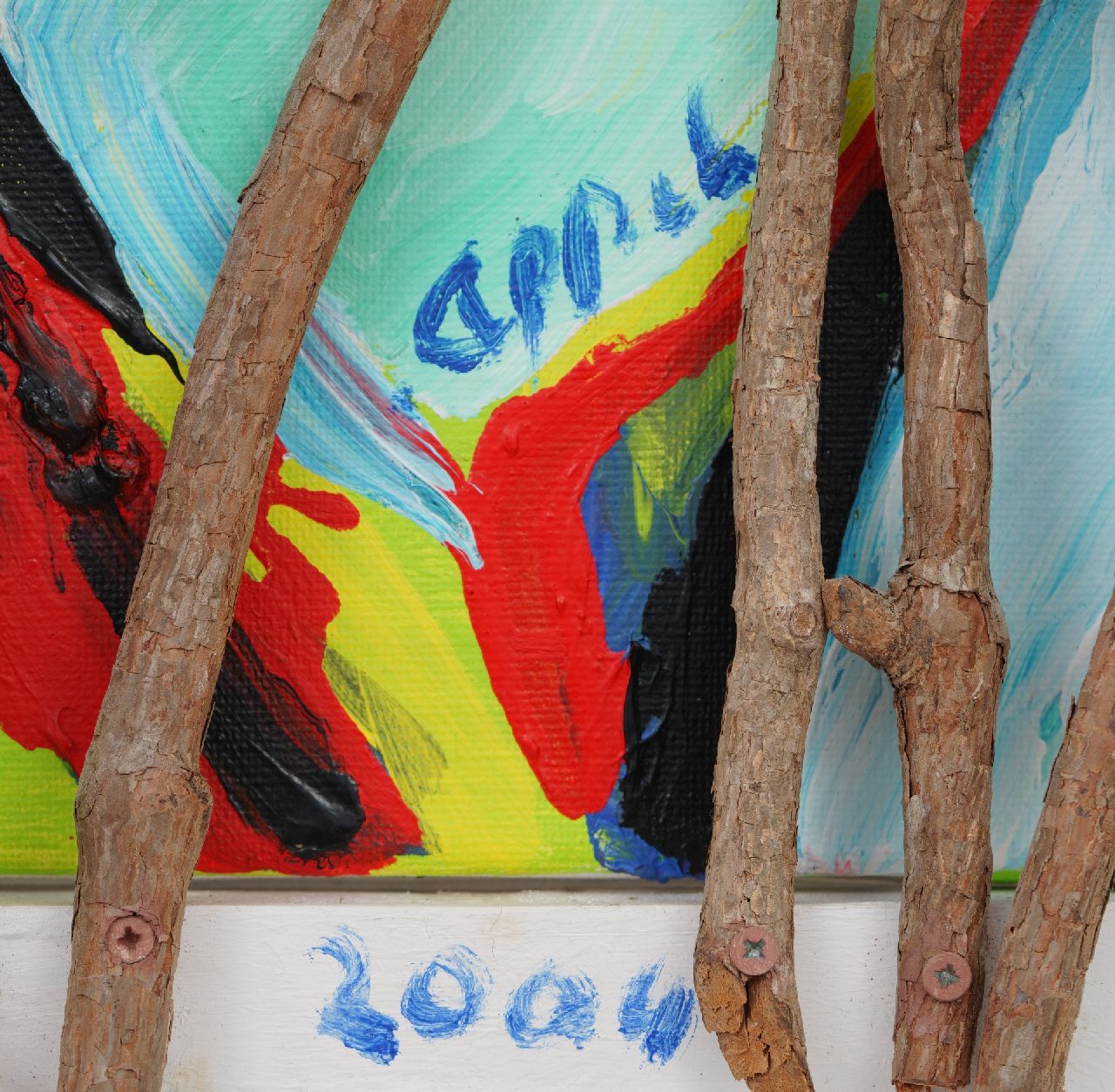 Karel Appel signatures Gardens of Amsterdam seen through the Amsterdamse Bos
