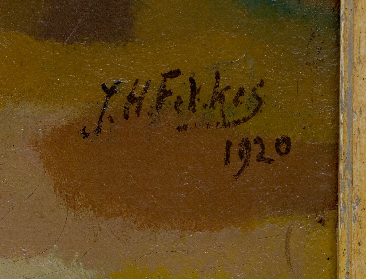 Jan Fekkes signatures A country lane