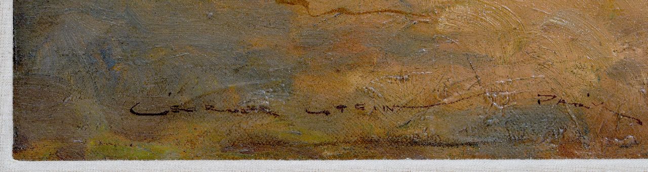 Georges Stein signatures The Avenue Foch with the Arc de Triomphe in Paris