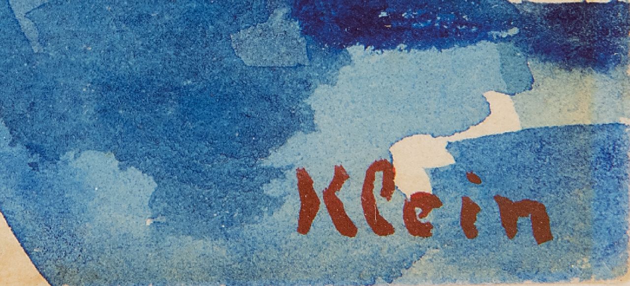 Frits Klein signatures Sailing on a summer day, Southern-France