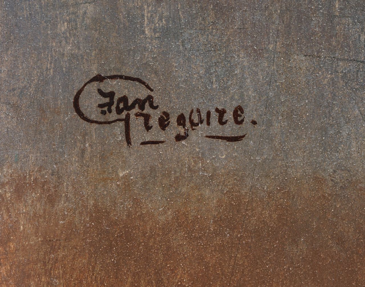 Jan Grégoire signatures Flowers in a stone jug