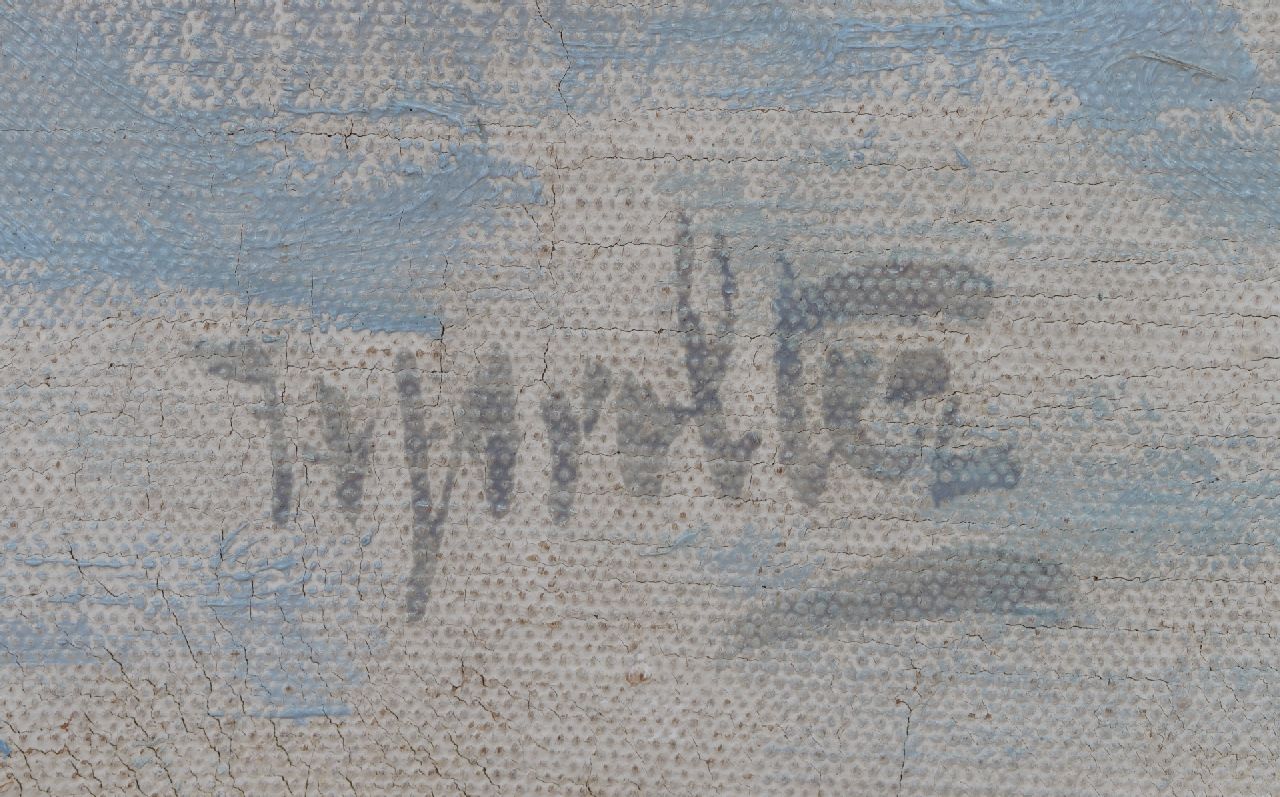 Hendrik Jan Wolter signatures Skaters on the Boerenwetering, Amsterdam