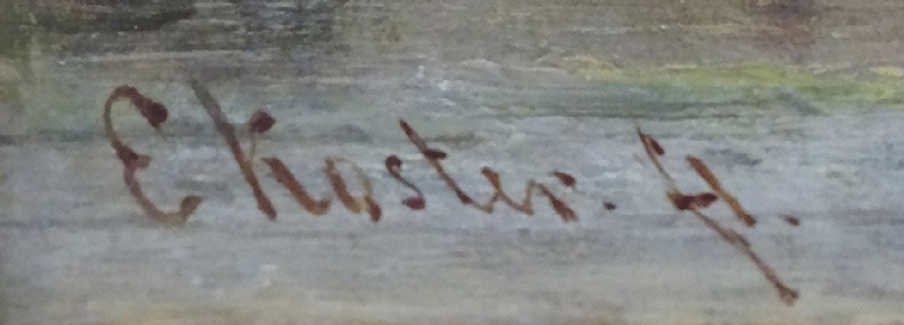 Everhardus Koster signatures Rowers on the Havenrak, Broek in Waterland