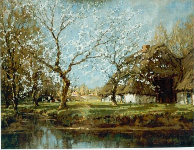 Arnold Marc Gorter | A blossoming orchard, oil on canvas, 67.3 x 84.8 cm, signed l.r.