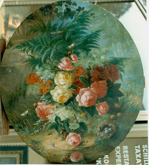 François Huygens | A colourful bouquet, oil on canvas, 85.0 x 72.5 cm