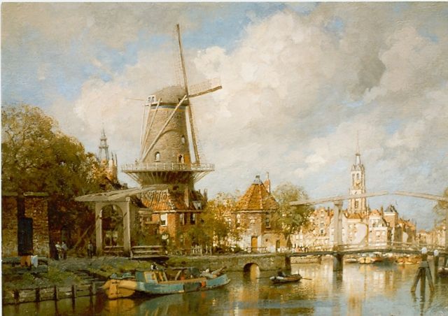 Karel Klinkenberg | View of Delft, oil on canvas, 40.0 x 54.0 cm, signed l.r.