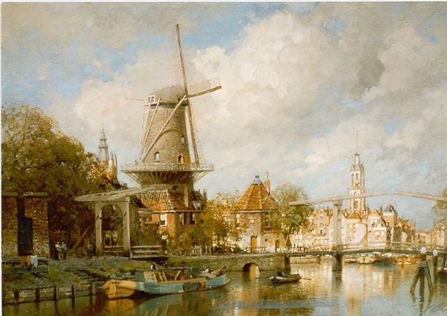 Klinkenberg J.C.K.  | View of Delft, oil on canvas 40.0 x 54.0 cm, signed l.r.