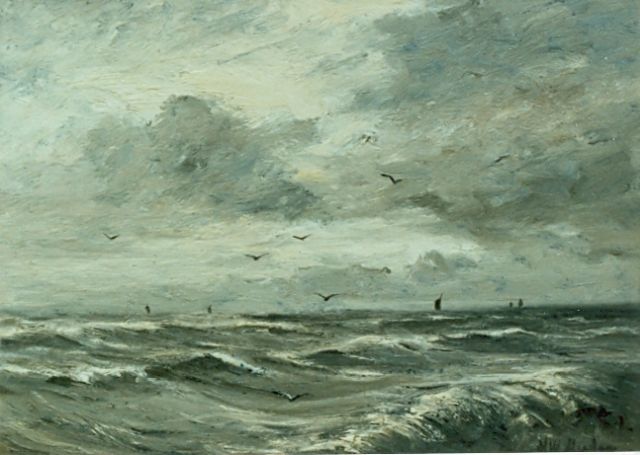 Mesdag H.W.  | Seascape, oil on panel 23.0 x 31.0 cm, signed l.r.