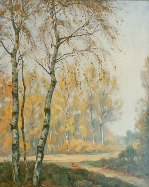 Meijer J.  | Autumn landscape, oil on canvas 50.0 x 40.0 cm, signed l.r.