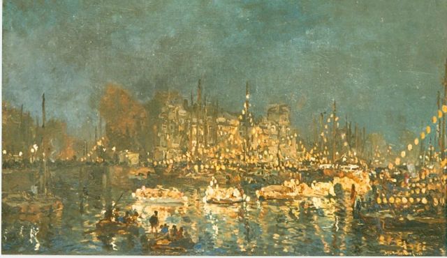 Mastenbroek J.H. van | Queensday 1908, oil on canvas 40.5 x 60.5 cm, signed l.r. and dated 1908