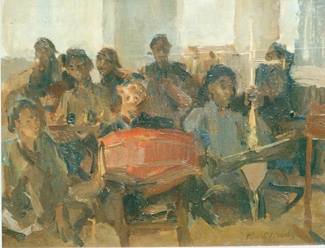 Israels I.L.  | Orchestra from Bali, oil on canvas 27.5 x 35.5 cm, signed l.r.