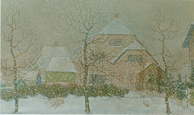 Jakob Nieweg | A winter landscape, oil on canvas