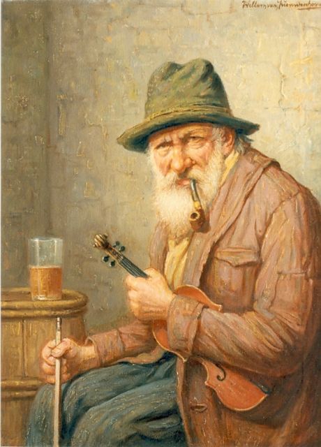 Nieuwenhoven W. van | Violin maker, oil on canvas