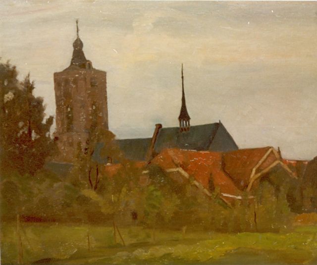 Noltee B.C.  | Church, oil on panel, signed l.r.