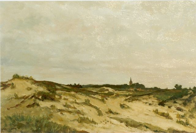 Oppenoorth W.J.  | Heath landscape, Ede, oil on canvas 40.4 x 60.0 cm, signed l.r.