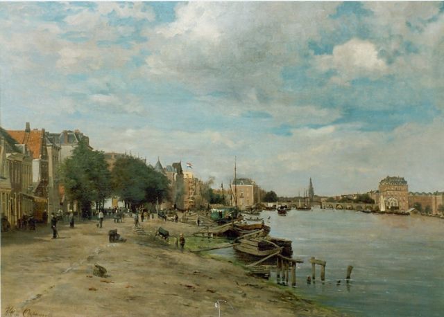 Willem Oppenoorth | A view of Amsterdam, oil on canvas, 70.8 x 101.0 cm, signed l.l.