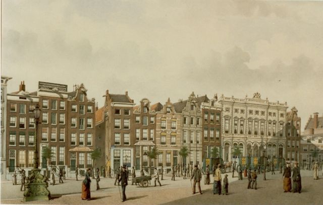 Rieke J.M.A.  | The post office, Amsterdam, watercolour on paper 32.5 x 50.5 cm, signed l.r.