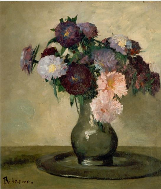 Coba Ritsema | Flower still life, oil on canvas, 48.4 x 44.7 cm, signed l.l.