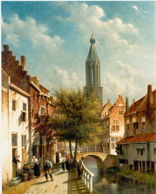 Petrus Gerardus Vertin | Townscape, oil on canvas, 61.0 x 49.0 cm, signed l.l.