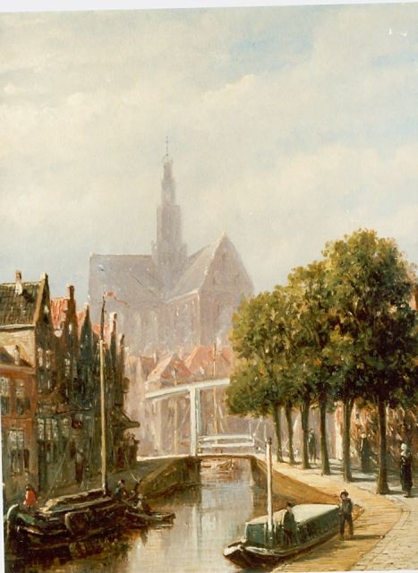 Petrus Gerardus Vertin | Haarlem in summer, oil on panel, 25.0 x 21.0 cm, signed l.r.