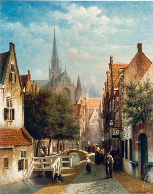 Petrus Gerardus Vertin | Townscape, oil on canvas, 61.0 x 49.0 cm, signed l.r. and dated '72