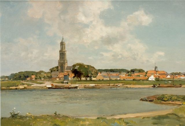 Vreedenburgh C.  | View of Rhenen, oil on canvas 60.0 x 89.8 cm, signed l.l. and dated 1937