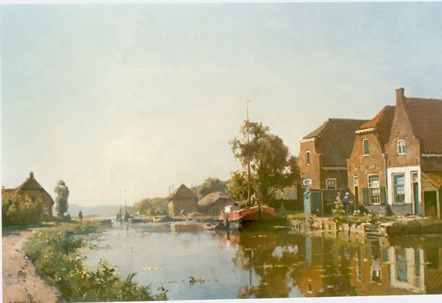 Cornelis Vreedenburgh | River landscape, oil on canvas, 58.5 x 88.0 cm, signed l.l.