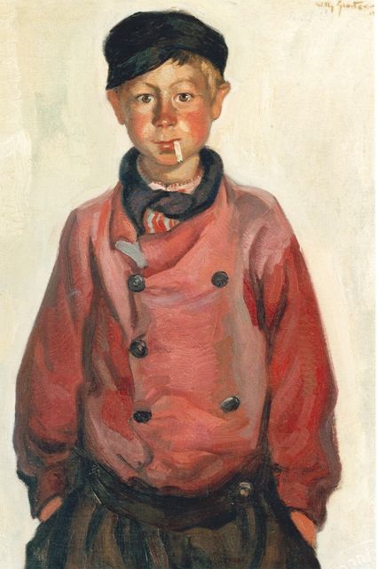 Sluiter J.W.  | Little boy, oil on canvas 80.5 x 60.5 cm, signed u.r. and dated 1911