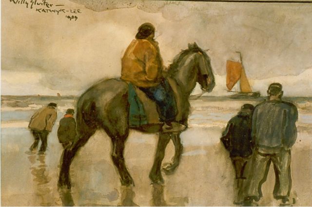 Willy Sluiter | Beachview, watercolour on paper, 35.0 x 55.0 cm, signed u.l. and Dated 1909
