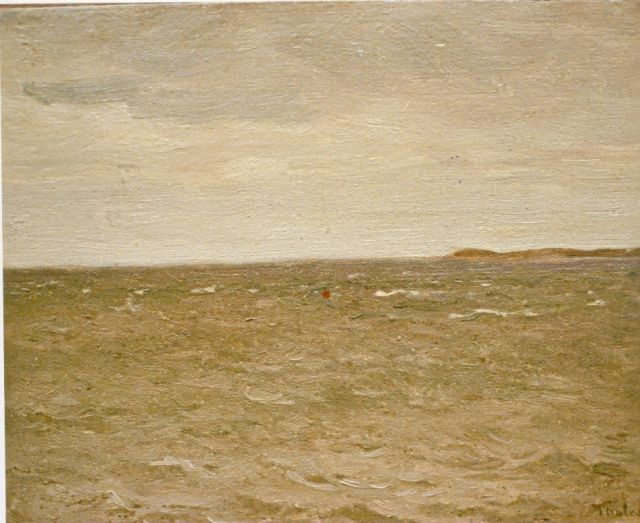 Willem Bastiaan Tholen | View of the 'Veerse meer', oil on canvas laid down on panel, 18.7 x 24.1 cm, signed l.r. and dated 98