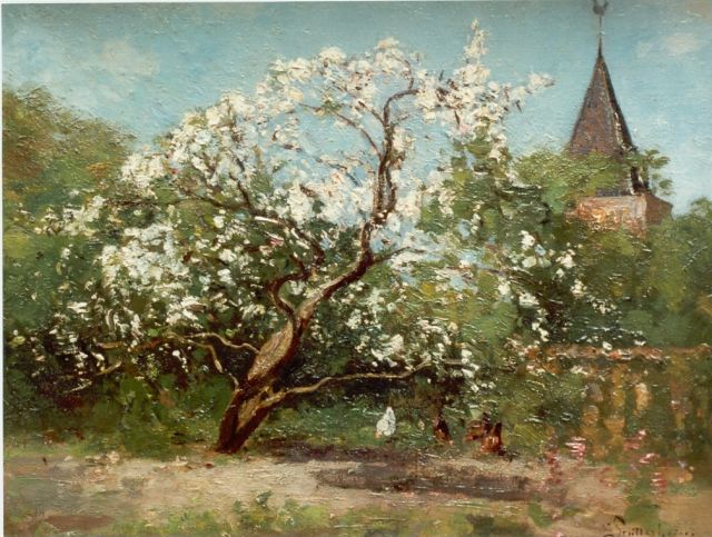 Stutterheim L.P.  | An orchard in spring, oil on canvas 30.0 x 40.0 cm, signed l.r.